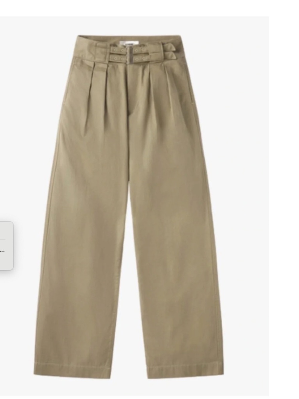 Buck Mason Desert Twill Gurkha Pant in Cadet Khaki Size 26